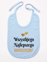 wszystkiego najlepszego siostrzyczko z sercami śliniak niemowlęcy kolor błękitny 257 wszystkiego najlepszego siostrzyczko z sercami śliniak niemowlęcy kolor błękitny 257