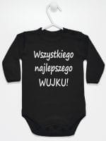 wszystkiego najlepszego wujku body z długim rękawem kolor czarny 049 wszystkiego najlepszego wujku body z długim rękawem kolor czarny 049