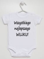 wszystkiego najlepszego wujku body z krótkim rękawem kolor biały 049 wszystkiego najlepszego wujku body z krótkim rękawem kolor biały 049