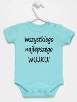 wszystkiego najlepszego wujku body z krótkim rękawem kolor miętowy 049 wszystkiego najlepszego wujku body z krótkim rękawem kolor miętowy 049