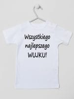 wszystkiego najlepszego wujku koszulka z krótkim rękawem kolor biały 049