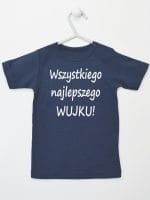 wszystkiego najlepszego wujku koszulka z krótkim rękawem kolor granatowy 049