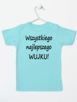 wszystkiego najlepszego wujku koszulka z krótkim rękawem kolor miętowy 049