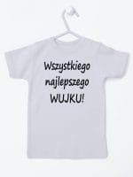 wszystkiego najlepszego wujku koszulka z krótkim rękawem kolor szary 049