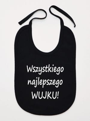wszystkiego najlepszego wujku śliniak niemowlęcy kolor czarny 049