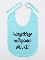 wszystkiego najlepszego wujku śliniak niemowlęcy kolor miętowy 049