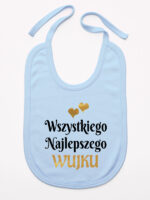 wszystkiego najlepszego wujku z sercami śliniak niemowlęcy kolor błękitny 253 wszystkiego najlepszego wujku z sercami śliniak niemowlęcy kolor błękitny 253