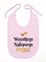 wszystkiego najlepszego wujku z sercami śliniak niemowlęcy kolor różowy 253 wszystkiego najlepszego wujku z sercami śliniak niemowlęcy kolor różowy 253