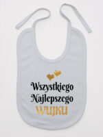 wszystkiego najlepszego wujku z sercami śliniak niemowlęcy kolor szary 253 wszystkiego najlepszego wujku z sercami śliniak niemowlęcy kolor szary 253