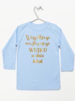 wszystkiego najlepszego wujku z twoim tekstem koszulka z długim rękawem kolor błękitny 207