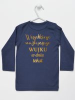 wszystkiego najlepszego wujku z twoim tekstem koszulka z długim rękawem kolor granatowy 207