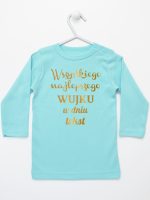 wszystkiego najlepszego wujku z twoim tekstem koszulka z długim rękawem kolor miętowy 207