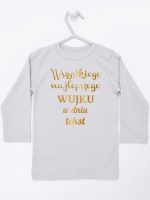 wszystkiego najlepszego wujku z twoim tekstem koszulka z długim rękawem kolor szary 207