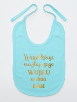 wszystkiego najlepszego wujku z twoim tekstem śliniak niemowlęcy kolor miętowy 207