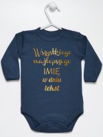 wszystkiego najlepszego z twoim tekstem body z długim rękawem kolor granatowy 208 wszystkiego najlepszego z twoim tekstem body z długim rękawem kolor granatowy 208