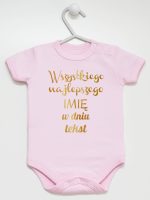 wszystkiego najlepszego z twoim tekstem body z krótkim rękawem kolor różowy 208 wszystkiego najlepszego z twoim tekstem body z krótkim rękawem kolor różowy 208