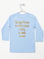 wszystkiego najlepszego z twoim tekstem koszulka z długim rękawem kolor błękitny 208