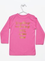 wszystkiego najlepszego z twoim tekstem koszulka z długim rękawem kolor ciemny różowy 208