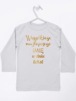 wszystkiego najlepszego z twoim tekstem koszulka z długim rękawem kolor szary 208