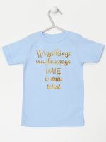 wszystkiego najlepszego z twoim tekstem koszulka z krótkim rękawem kolor błękitny 208