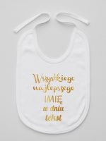 wszystkiego najlepszego z twoim tekstem śliniak niemowlęcy kolor biały 208