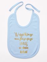 wszystkiego najlepszego z twoim tekstem śliniak niemowlęcy kolor błękitny 208