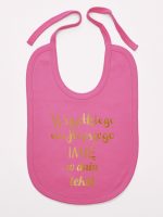 wszystkiego najlepszego z twoim tekstem śliniak niemowlęcy kolor ciemny różowy 208