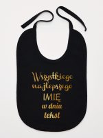 wszystkiego najlepszego z twoim tekstem śliniak niemowlęcy kolor czarny 208