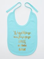 wszystkiego najlepszego z twoim tekstem śliniak niemowlęcy kolor miętowy 208