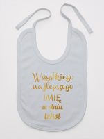 wszystkiego najlepszego z twoim tekstem śliniak niemowlęcy kolor szary 208