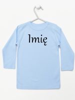 z imieniem niemowlaka koszulka z długim rękawem kolor błękitny 098