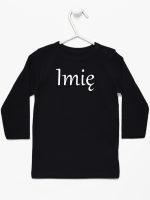 z imieniem niemowlaka koszulka z długim rękawem kolor czarny 098