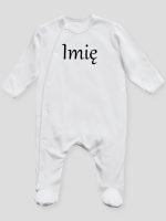 z imieniem niemowlaka pajacyk śpioszek ze stópkami 098