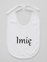 z imieniem niemowlaka śliniak niemowlęcy kolor biały 098
