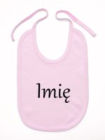 z imieniem niemowlaka śliniak niemowlęcy kolor różowy 098