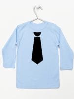 z krawatem koszulka z długim rękawem kolor błękitny 006