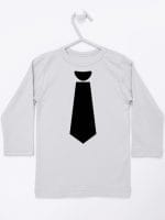 z krawatem koszulka z długim rękawem kolor szary 006