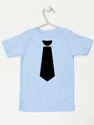 z krawatem koszulka z krótkim rękawem kolor błękitny 006
