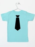 z krawatem koszulka z krótkim rękawem kolor miętowy 006