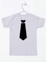 z krawatem koszulka z krótkim rękawem kolor szary 006