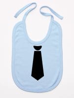 z krawatem śliniak niemowlęcy kolor błękitny 006