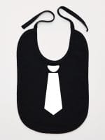 z krawatem śliniak niemowlęcy kolor czarny 006