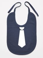 z krawatem śliniak niemowlęcy kolor granatowy 006