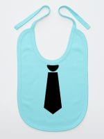 z krawatem śliniak niemowlęcy kolor miętowy 006