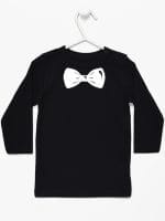 z muszką koszulka z długim rękawem kolor czarny 031
