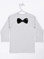 z muszką koszulka z długim rękawem kolor szary 031