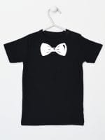 z muszką koszulka z krótkim rękawem kolor czarny 031