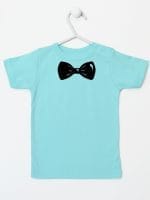 z muszką koszulka z krótkim rękawem kolor miętowy 031