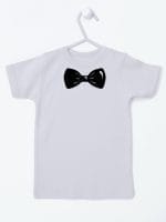 z muszką koszulka z krótkim rękawem kolor szary 031