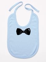 z muszką śliniak niemowlęcy kolor błękitny 031